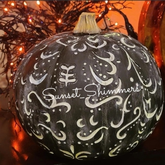 Martha STEWART LARGE LED SUGAR SKULL PUMPKIN FALL HALLOWEEN DAY OF DEAD New - Picture 4 of 9